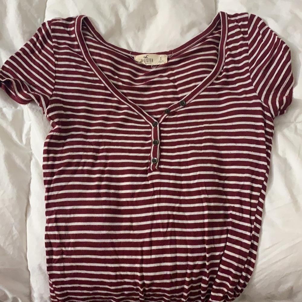 Hollister striped bodysuit
